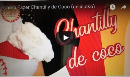 Chantilly de coco- Vegano, como fazer.